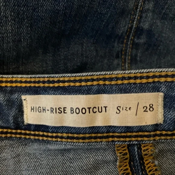 Pilcro & the Letterpress by Anthropologie High Rise Bootcut Jeans Size 28 - Picture 16 of 16